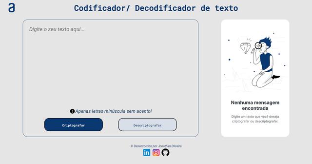 foto do prototipo do projeto codificador de texto